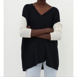 ULLA JOHNSON Colorblock Alpaca Wool Knit Sweater S